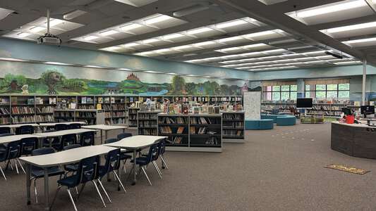 Harmony Elementary School Media Center in Buford