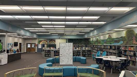 Harmony Elementary School Media Center in Buford