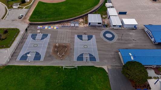 La Mesa Elementary Blacktop / Basketball Courts in Monterey