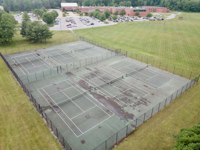 Maple Avenue Middle School Tennis Courts in Saratoga Springs
