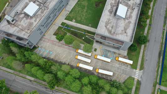 L.B. Landry High School Parking Lot - Front in New Orleans 2