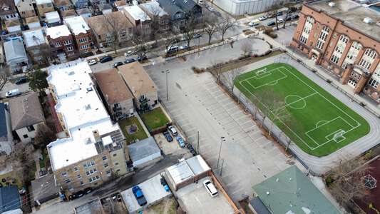Budlong - Lyman A Budlong Elementary School Parking Lot in Chicago 2
