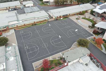 Jane Lathrop Stanford Middle School Outdoor Basketball Courts 2 in Palo Alto