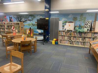 Cypress Elementary School Library in Pompano Beach