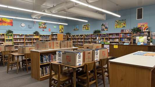 New Brighton Middle School Library in Capitola