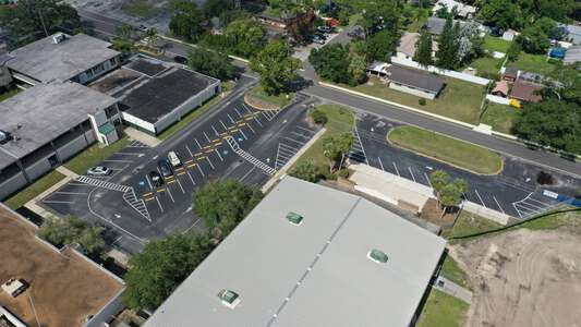 Gulf Middle School Parking Lot - Harrison St in New Port Richey
