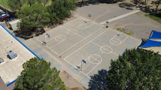 Escontrias STEAM Academy Outdoor Basketball Courts in Socorro 3