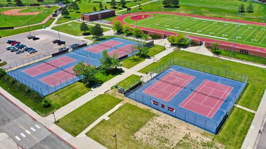 Horizon High School Tennis Courts in Thornton