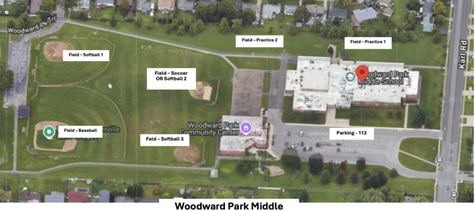 Woodward Park Middle School Field - Softball 1 in Columbus 2