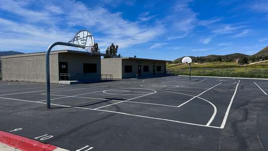 Ronald Reagan Elementary School Outdoor Basketball Courts in Wildomar