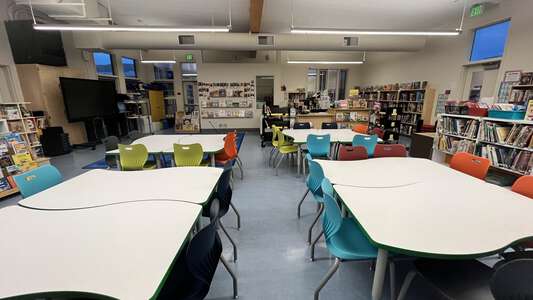 Hillview Crest Elementary School Media Center in Hayward
