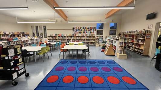 Hillview Crest Elementary School Media Center in Hayward