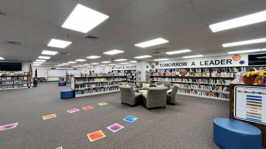 Camp Creek Elementary School Media Center in Lilburn