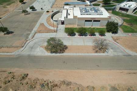California City Middle School Parking Lot - Bus in California City