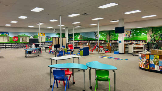 Trip Elementary School Library in Grayson