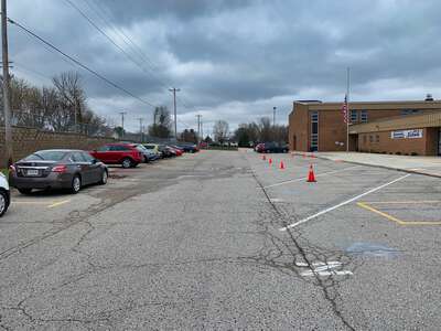 Fairmount Elementary School Parking Lot - Front in St. Peters