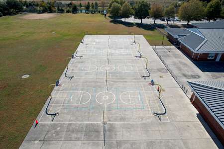 Three Oaks Elementary School Outdoor Basketball Courts in Virginia Beach