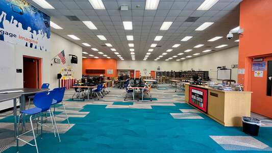 Lawton Chiles Middle School Library in Miami