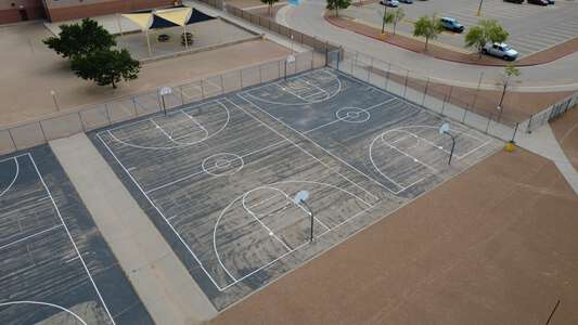 Hurshel Antwine Middle School Outdoor Basketball Courts 1 in El Paso 2