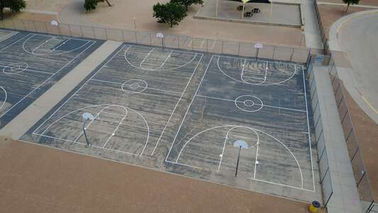 Hurshel Antwine Middle School Outdoor Basketball Courts 1 in El Paso 3