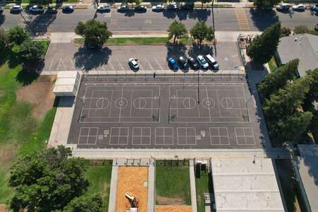 Lowell Elementary School Outdoor Basketball Courts in Fresno