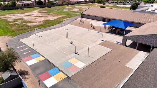 Saddleback Elementary School Outdoor Basketball Courts in Maricopa