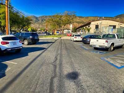 Hillside Elementary School Parking Lot in San Bernardino