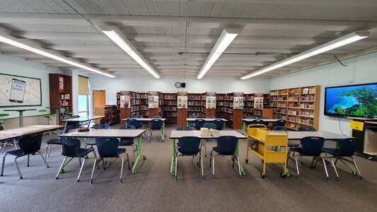 Cedar Bluff Middle School Library in Knoxville