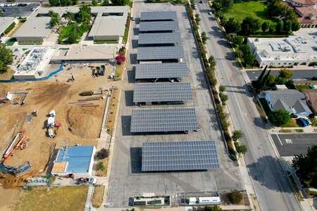 Simi Valley High School Parking Lot - East in Simi Valley