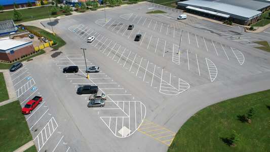 Warren East Middle School Parking Lot - Side in Bowling Green