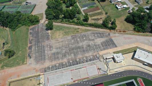 Del City High School Parking Lot - Tennis Courts in Del City 2