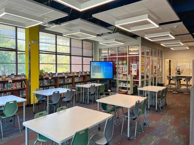 W B Travis Academy Vanguard for the Academically Talented and Gifted Library in Dallas 3
