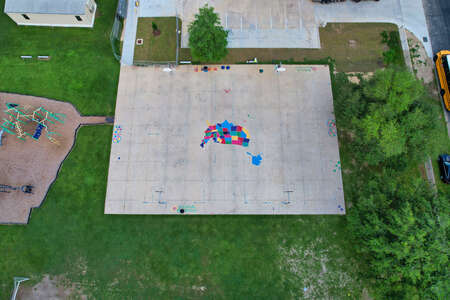 Wildwood Elementary School Outdoor Basketball Courts in Baton Rouge 2