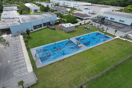 Miami Palmetto Senior High School Outdoor Basketball Courts in Pinecrest