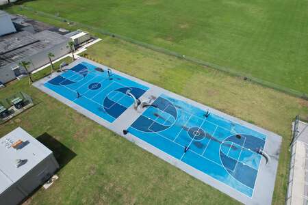 Miami Palmetto Senior High School Outdoor Basketball Courts in Pinecrest