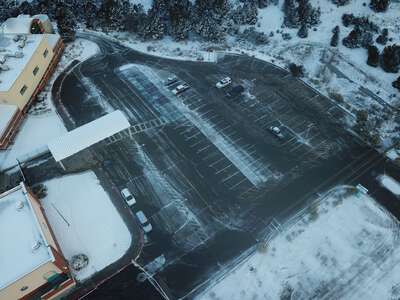 San Antonito STEM Magnet Elementary School Parking Lot - Front in Sandia Park