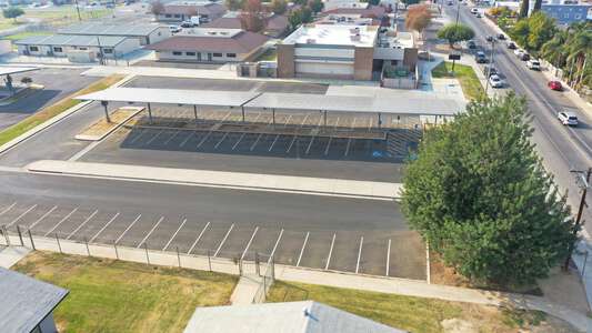 Sierra Middle School Parking Lot - Front in Bakersfield