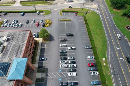 Forsyth County Schools Parking Lot in Cumming