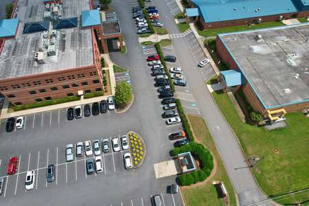 Forsyth County Schools Parking Lot in Cumming