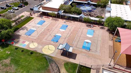 Capitol Elementary School Outdoor Basketball Courts in Phoenix