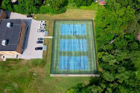 Pattonville Heights Middle School Tennis Courts in Maryland Heights