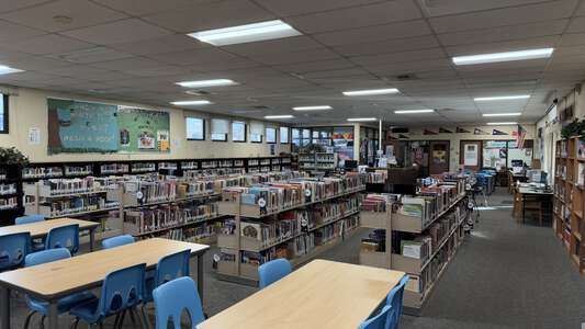 Morada Middle School Library in Stockton