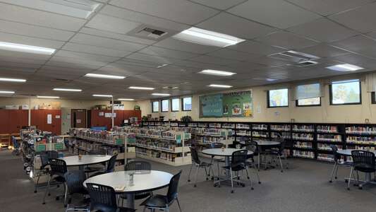 Morada Middle School Library in Stockton