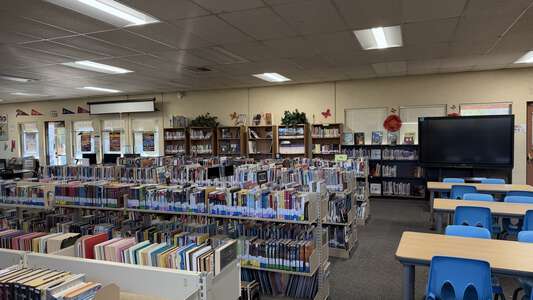 Morada Middle School Library in Stockton