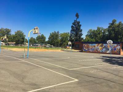 Beamer Park Elementary School Outdoor Basketball Courts in Woodland