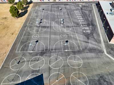 Adcock - O. K. Elementary School Outdoor Basketball Courts in Las Vegas
