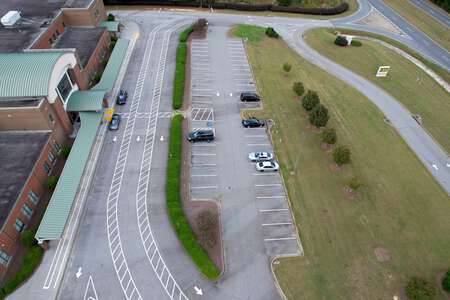 Woodward Mill Elementary School Parking Lot - Main Front in Lawrenceville