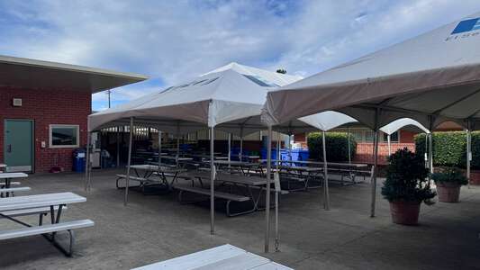 Center Street School Outdoor Eating Area in El Segundo
