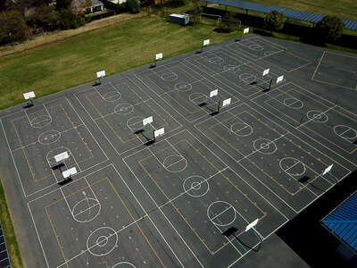 Price Middle School Outdoor Basketball Courts in San Jose