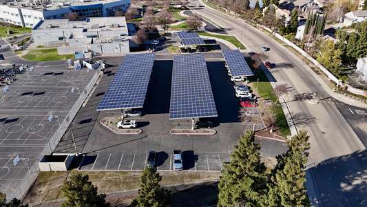 Christa McAuliffe Middle School Parking Lot in Stockton